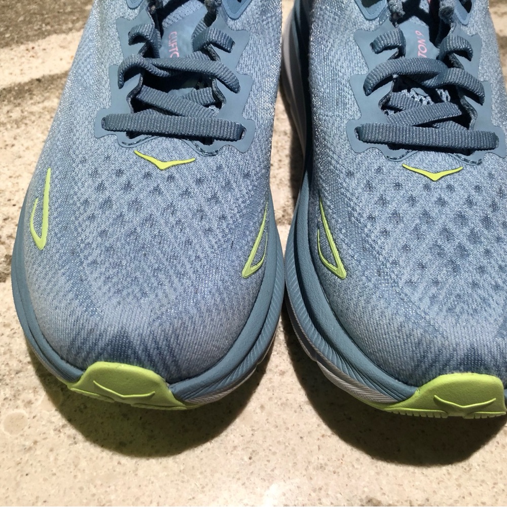 Hoka Clifton 9  size 6D Light Blue Athletic Sneakers - Picture 3 of 9